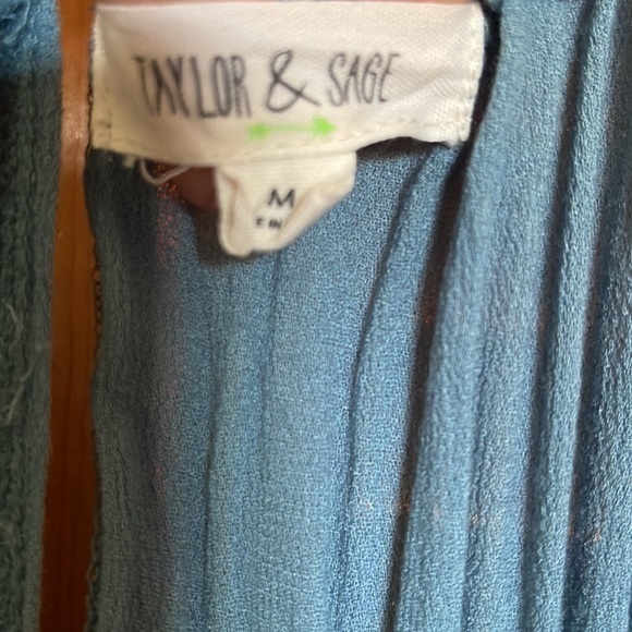 Taylor and Sage Light Blue Romper. Size Medium - Picture 7 of 7